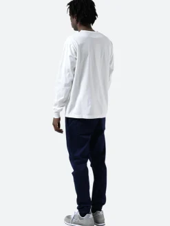 BEAMS PLUS - Long Sleeve Pocket Tee in White