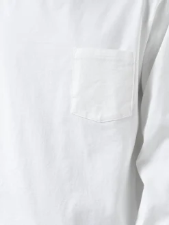 BEAMS PLUS - Long Sleeve Pocket Tee in White