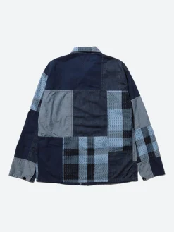 BEAMS PLUS - MIL Chore Jacket in Patchwork Indigo