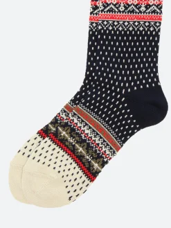 BEAMS PLUS - Nordic Socks in Navy Base