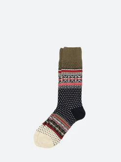 BEAMS PLUS - Nordic Socks in Navy Base