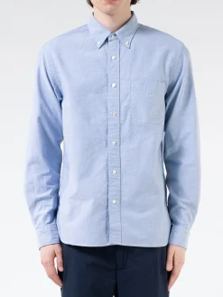 BEAMS PLUS - Oxford Button-Down Shirt in Blue