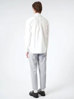 BEAMS PLUS - Peruvian Pima Button Down Shirt in White
