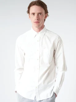BEAMS PLUS - Peruvian Pima Button Down Shirt in White