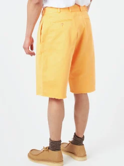 BEAMS PLUS - Plain Front Shorts in Orange