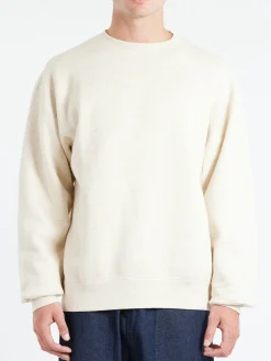 BEAMS PLUS - Raised Back Crewneck Sweatshirt in Oatmeal