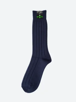 BEAMS PLUS - Rib Socks in Navy