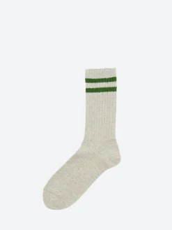 BEAMS PLUS - Schoolboy Socks in Grey/Green