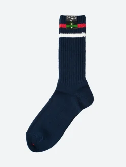 BEAMS PLUS - Schoolboy Socks in Navy/White