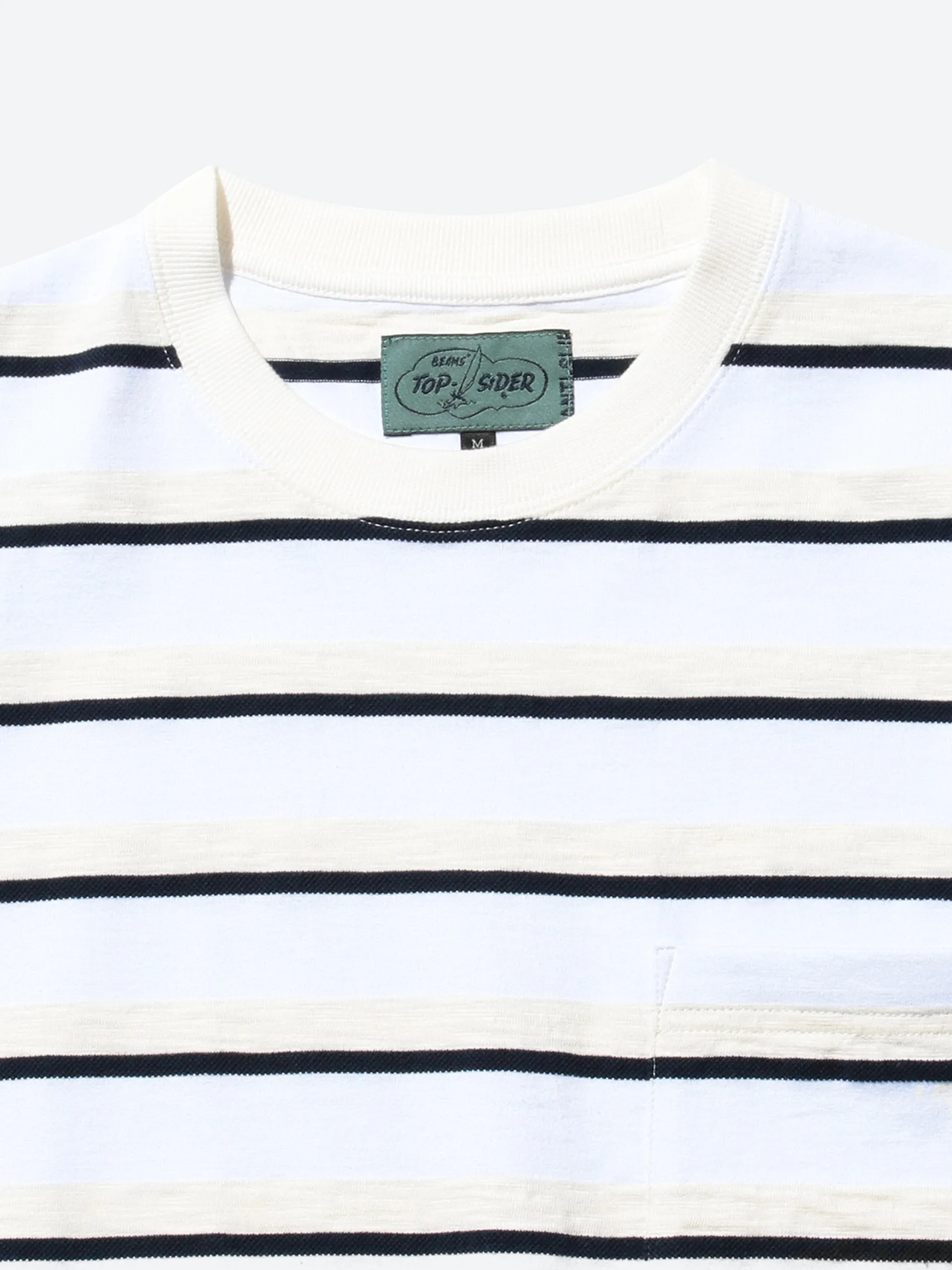 BEAMS PLUS - Sperry Pocket Tee in White