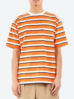 BEAMS PLUS - Sperry Pocket Tee in Orange