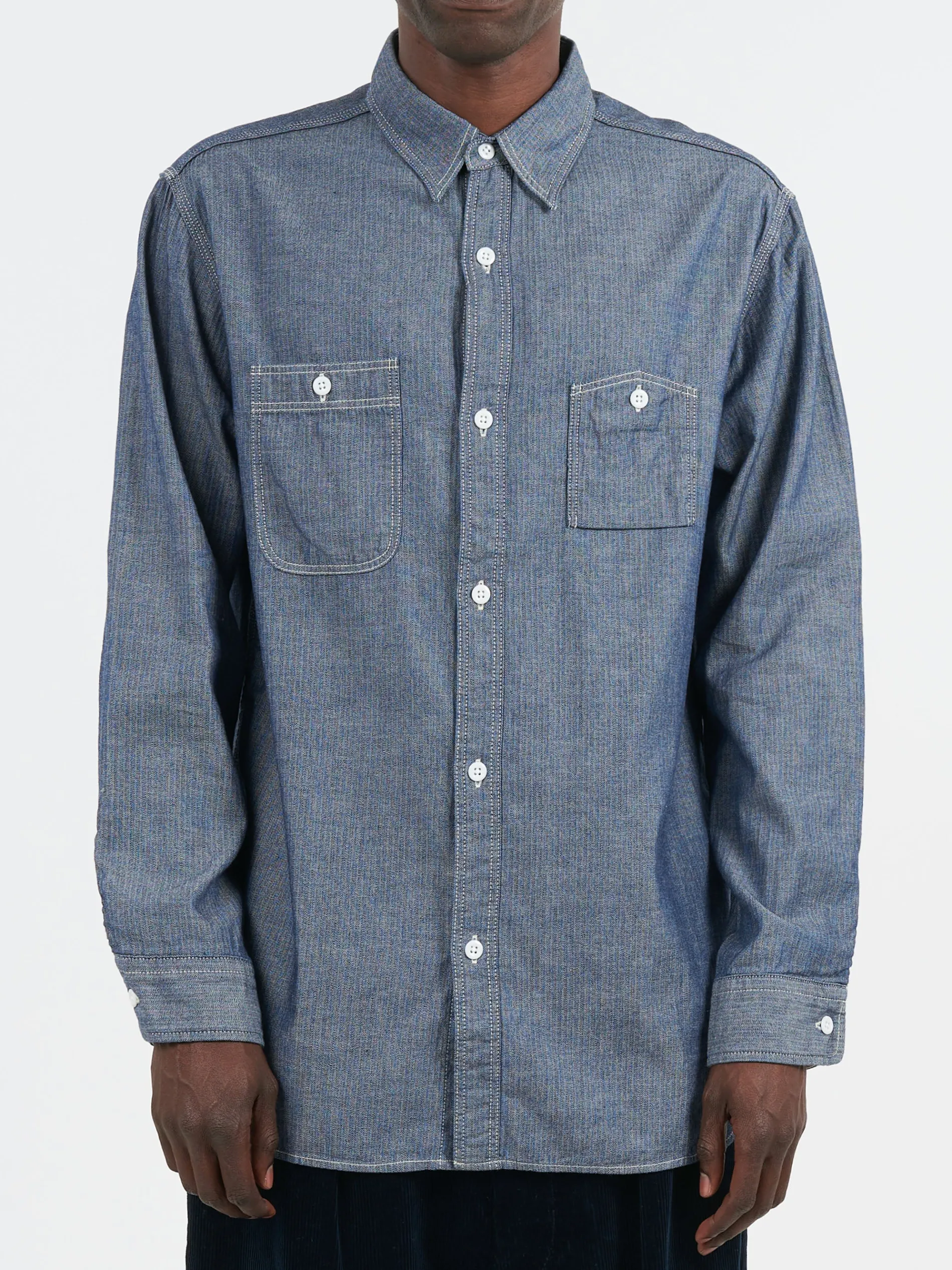 BEAMS PLUS - Work Shirt in Herringbone