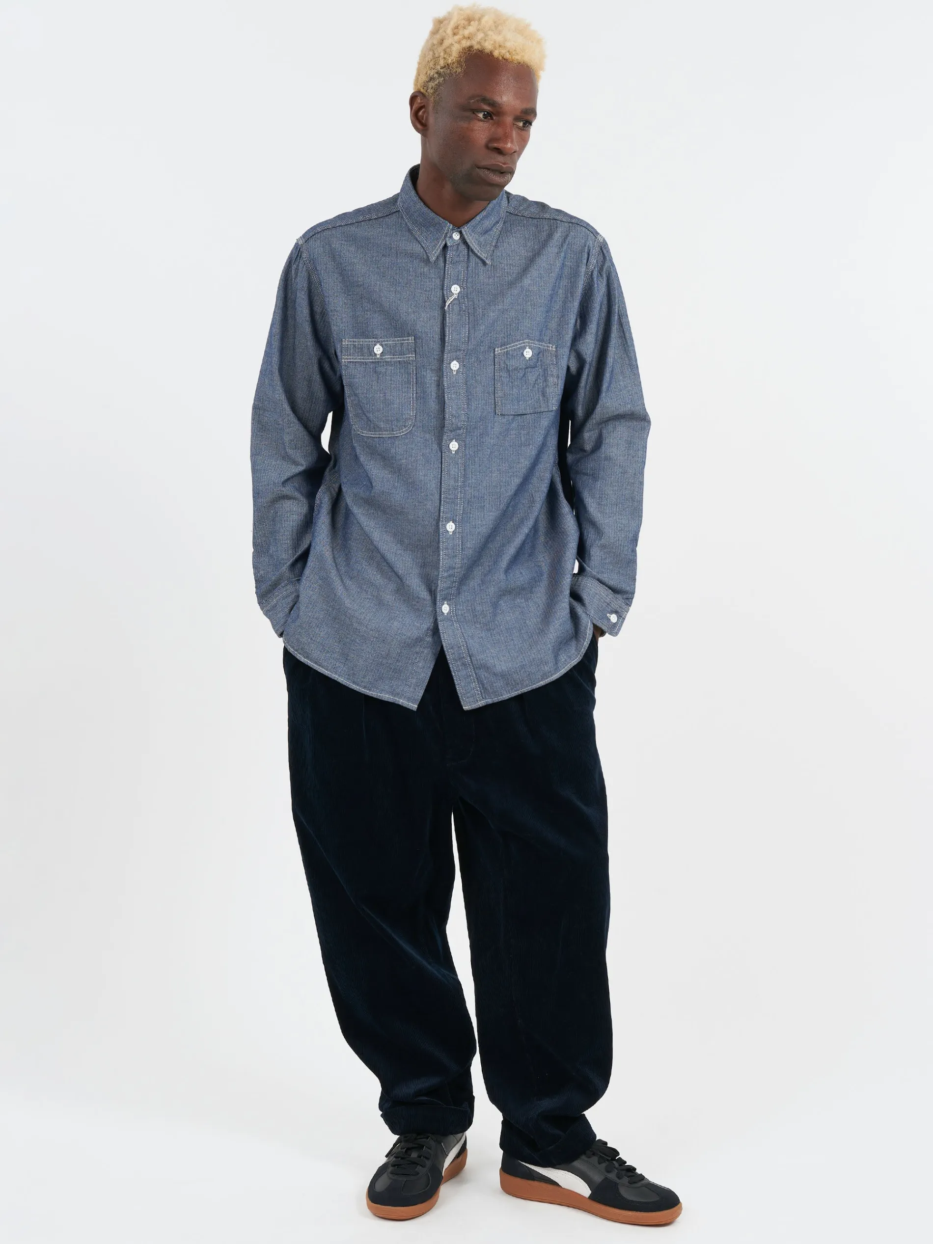 BEAMS PLUS - Work Shirt in Herringbone