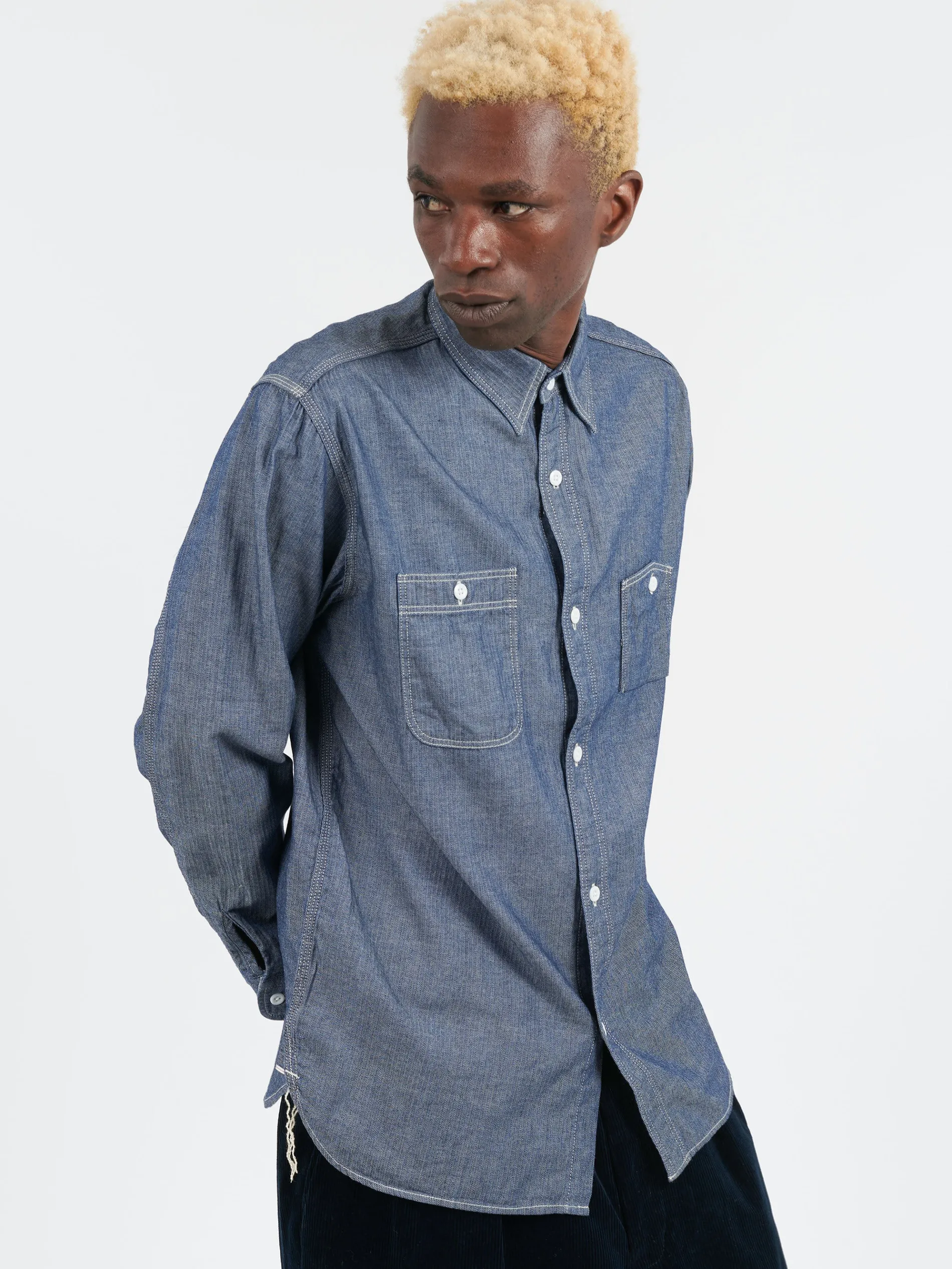 BEAMS PLUS - Work Shirt in Herringbone