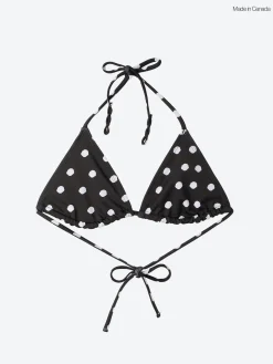 Beth Richards - Boheme Triangle Top in Black Dots