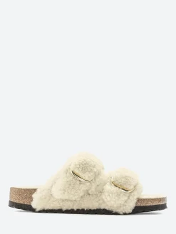 Birkenstock - Arizona Big Buckle Shearling in Eggshell Teddy