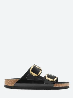 Birkenstock - Arizona Big Buckle (Narrow) in Black Hi Shine