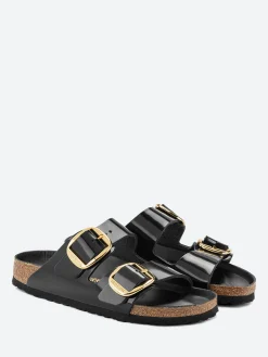 Birkenstock - Arizona Big Buckle (Narrow) in Black Hi Shine