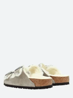 Birkenstock - Arizona Shearling in Stone Coin