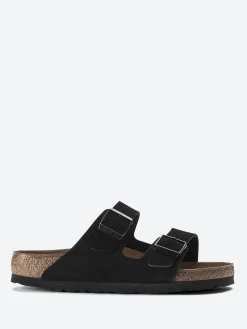 Birkenstock - Arizona Soft Footbed in Black Suede