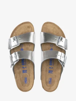 Birkenstock - Arizona Soft Narrow in Metallic Silver