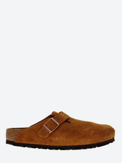 Birkenstock - Boston Soft Footbed in Mink Suede