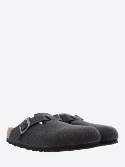 Birkenstock - Boston Wool (Narrow) in Anthracite