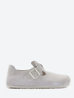 Birkenstock - London (Suede) in Antique White