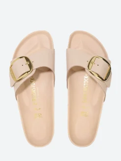 Birkenstock - Madrid Big Buckle Narrow in New Beige Hi Shine