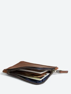 Bleu de Chauffe - AS M Zipped Wallet in Cuba Libre