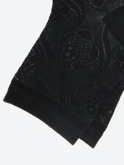 Bleuforêt - Lacy Silk Ankle Sock in Black