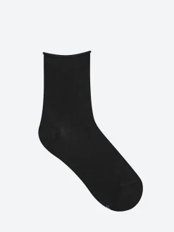 Bleuforêt - Velvet Ankle Sock in Black