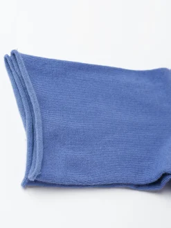 Bleuforêt - Velvet Ankle Socks in Lavender Blue