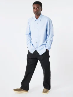 Blue Blue Japan - Cotton Tencel Twill Fatigue Pants in Black