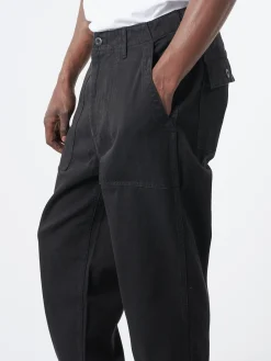 Blue Blue Japan - Cotton Tencel Twill Fatigue Pants in Black