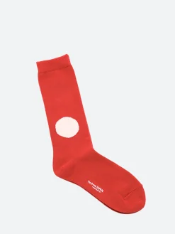 Blue Blue Japan - Japan Flag Sock in Red