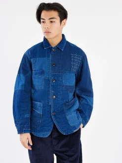 Blue Blue Japan - Patchwork Chore Coat in Indigo