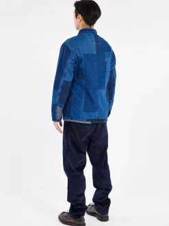 Blue Blue Japan - Patchwork Chore Coat in Indigo