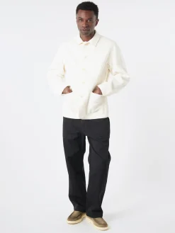 Blue Blue Japan - Sashiko Coverall Jacket in Natural