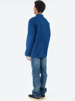 Blue Blue Japan - Sashiko Fatigue Shirt in Indigo
