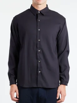Blue Blue Japan - Twill Shirt in Dark Navy