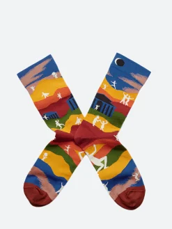 Bonne Maison - Crimson Eclipse Socks