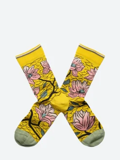 Bonne Maison - Flower Print Sock in Sulfure