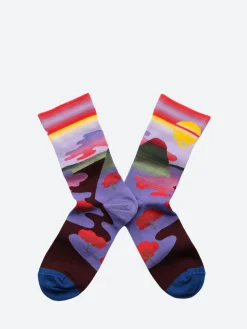 Bonne Maison - Landscape Print Crew in Mauve