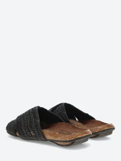 Bosabo - 442 Mules in Noir Raphia