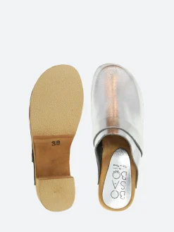 Bosabo - Anna Clogs in Old Metal Argento