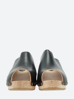 Bosabo - Rosko Clogs in Noir Vegetal