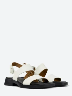 Camper - Dana 2-Strap Sandals in White