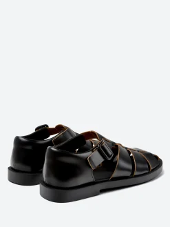 Camper - Don Fisherman Sandals in Black