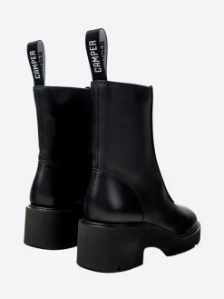 Camper - Milah Front Zip Boot in Black